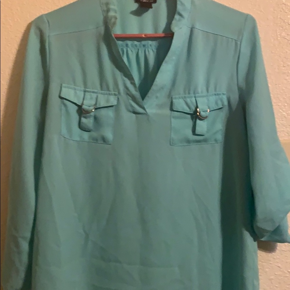 Soft blue blouse